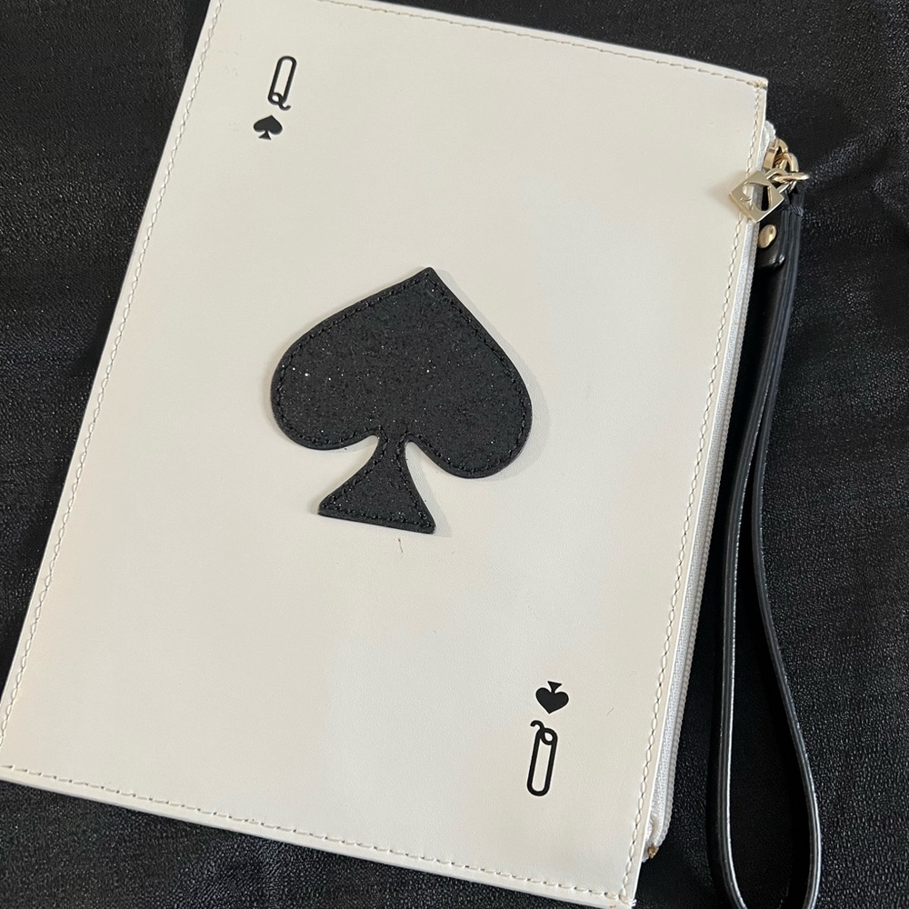 Kate Spade Taft Street Harriet Queen of Spades Card Wristlet - Used Once